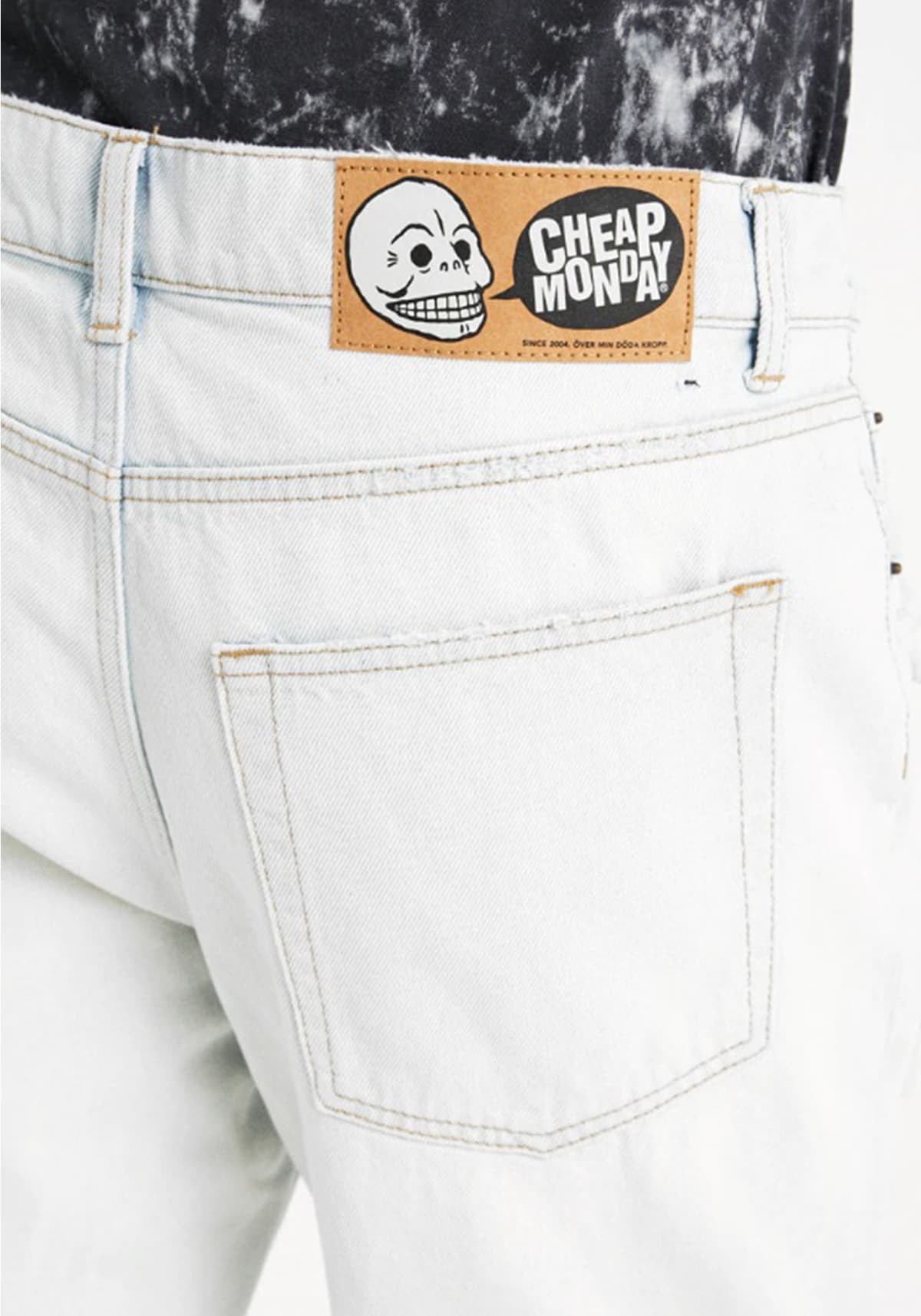 Men's Jeans Cheap Monday White
