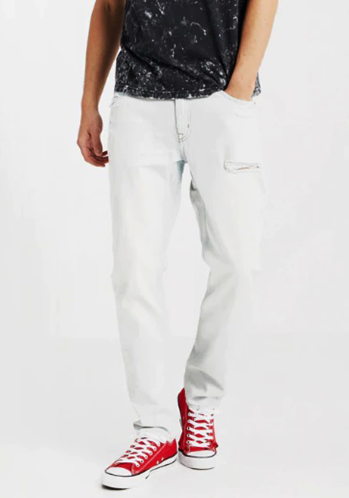 Men's Jeans Cheap Monday White