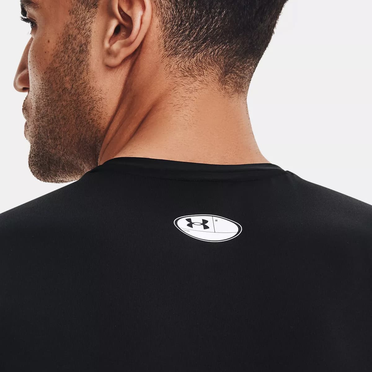 Under Armour HeatGear Ανδρική Συμπιεστική Αμάνικη Μπλούζα Μαύρη