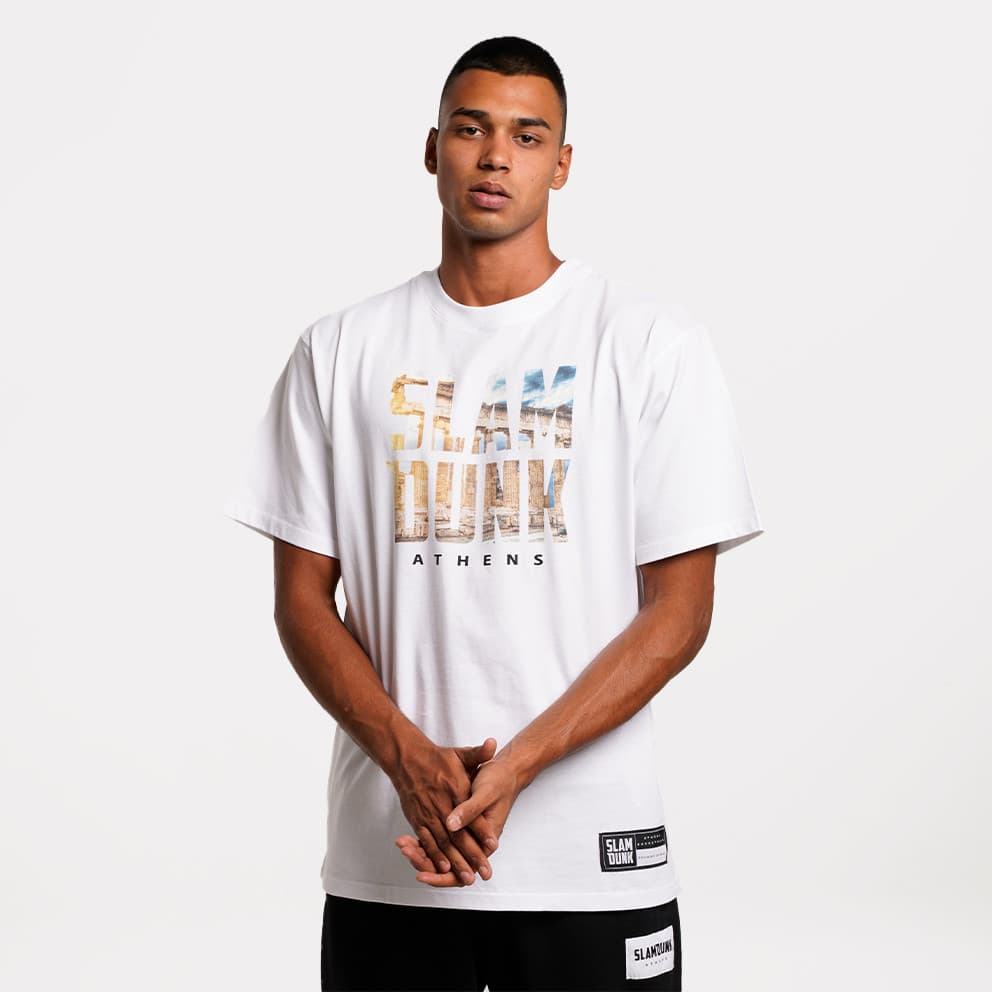 Ανδρικά αθλητικά μπλουζάκια Slamdunk Λευκό