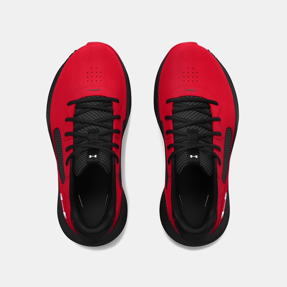 Under Armour Lockdown 6 Αθλητικά Παιδικά Κόκκινα Μποτάκια Μπάσκετ