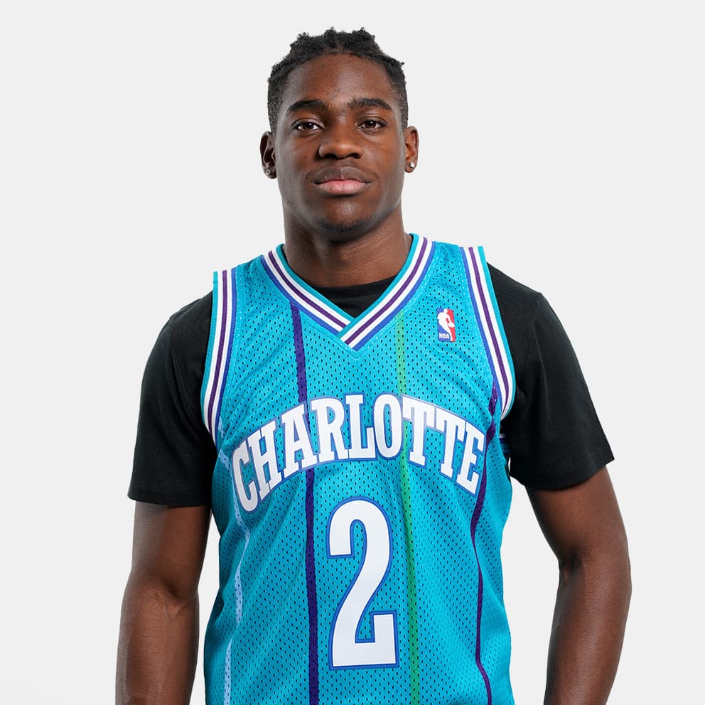 Mitchell & Ness NBA Larry Johnson Charlotte Hornets 1992-93 Swingman Μπασκετική Φανέλα