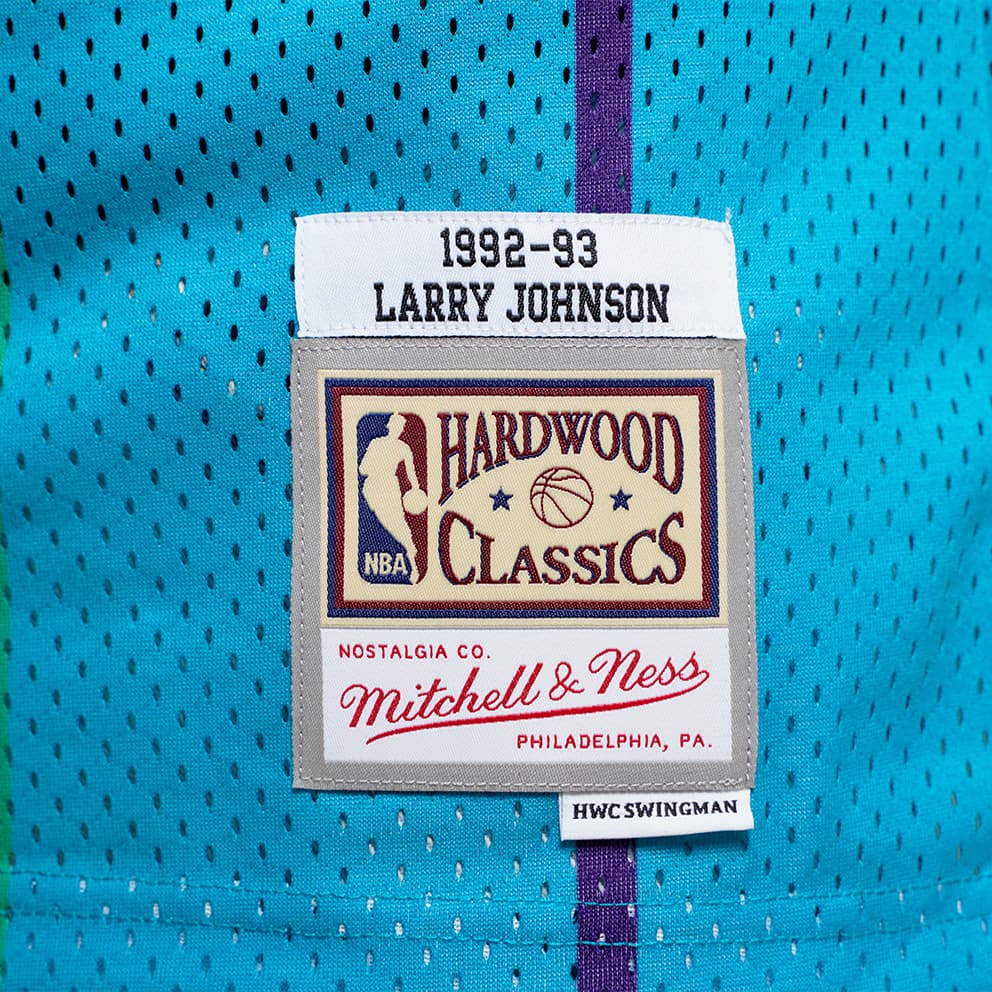 Mitchell & Ness NBA Larry Johnson Charlotte Hornets 1992-93 Swingman Μπασκετική Φανέλα