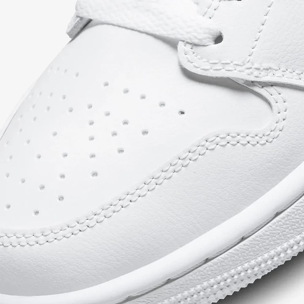 Nike Air Jordan 1 Mid Λευκά Μποτάκια Sneakers