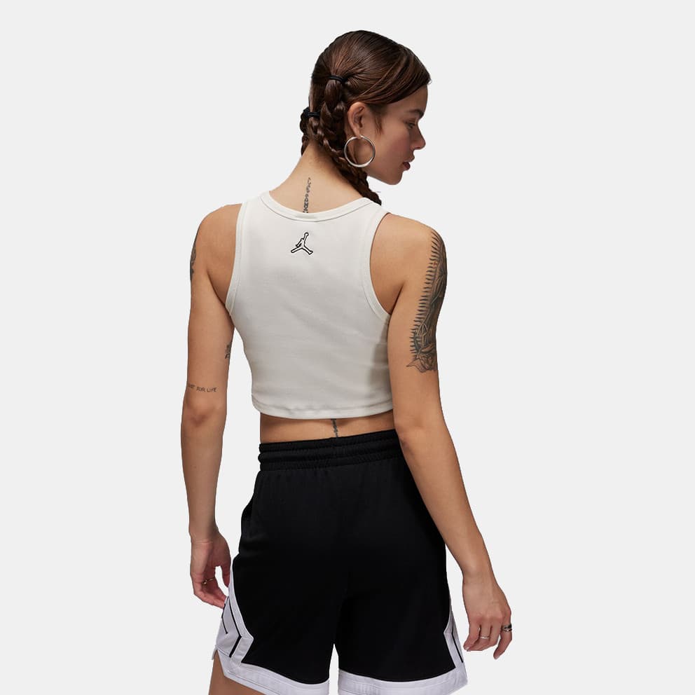 Jordan Γυναικείο Cropped Αμάνικο T-Shirt