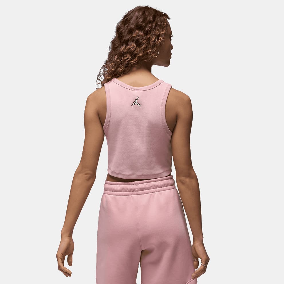 Jordan Γυναικείο Cropped Αμάνικο T-Shirt