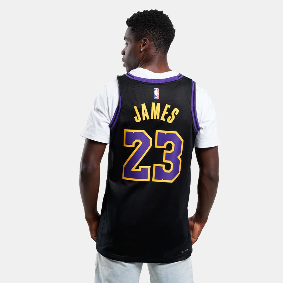 Nike NBA LeBron James Los Angeles Lakers City Edition Μπασκετική Φανέλα