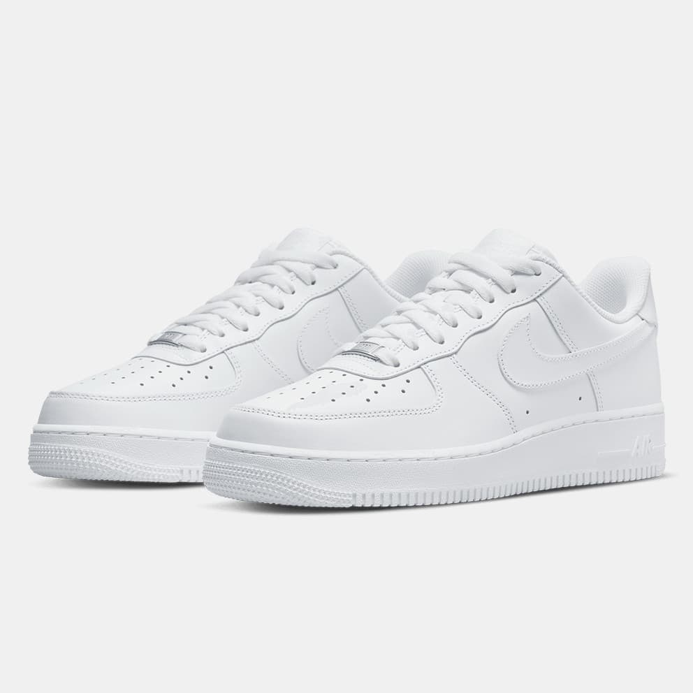 Nike Air Force 1 '07 Ανδρικά Δερμάτινα Λευκά Sneakers