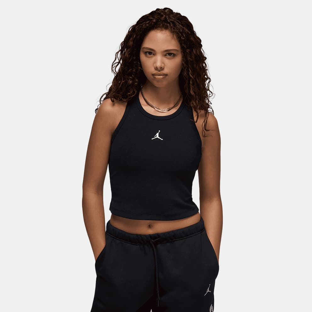 Γυναικεία αθλητικά αμάνικα μπλουζάκια JORDAN Μαύρο