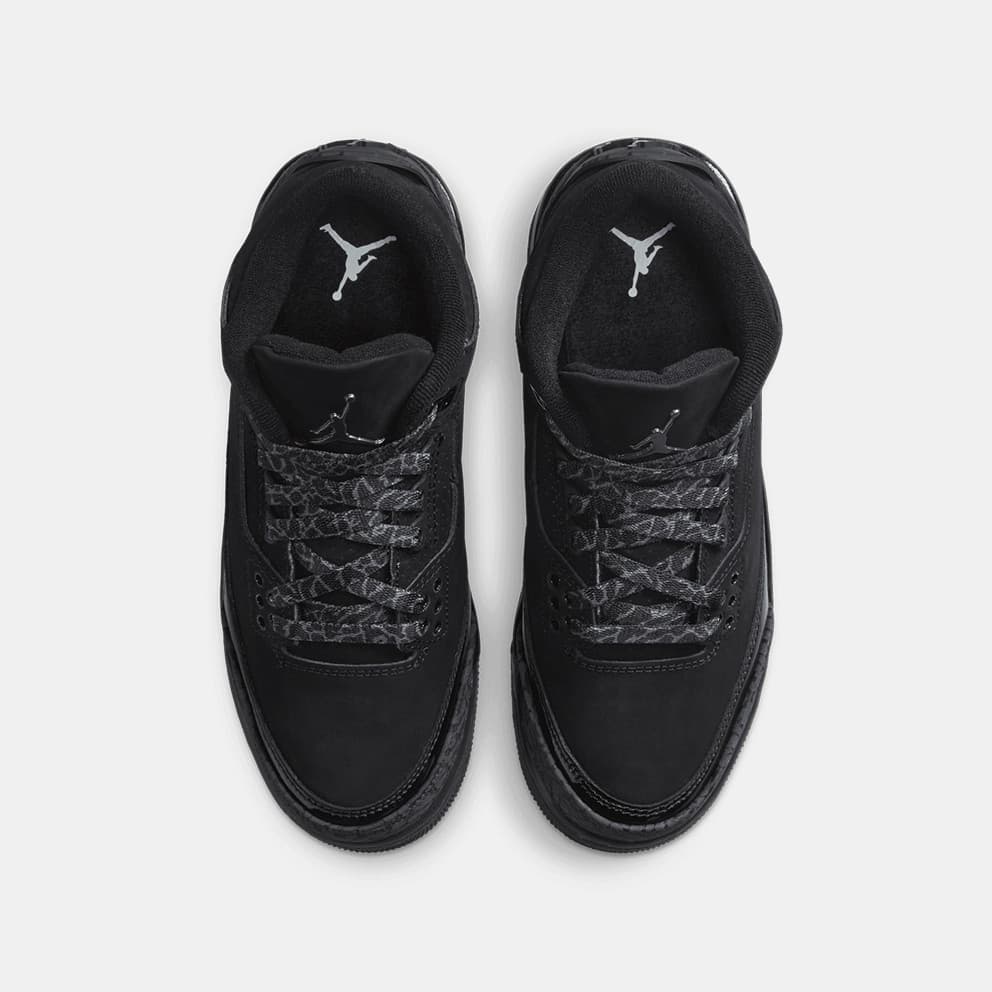Jordan Air 3 Retro "Black Cat" Παιδικά Παπούτσια
