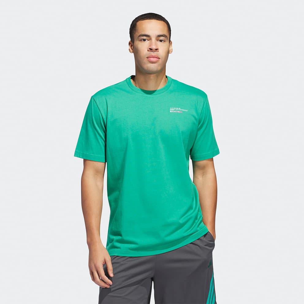 Ανδρικά αθλητικά μπλουζάκια Adidas Πράσινο