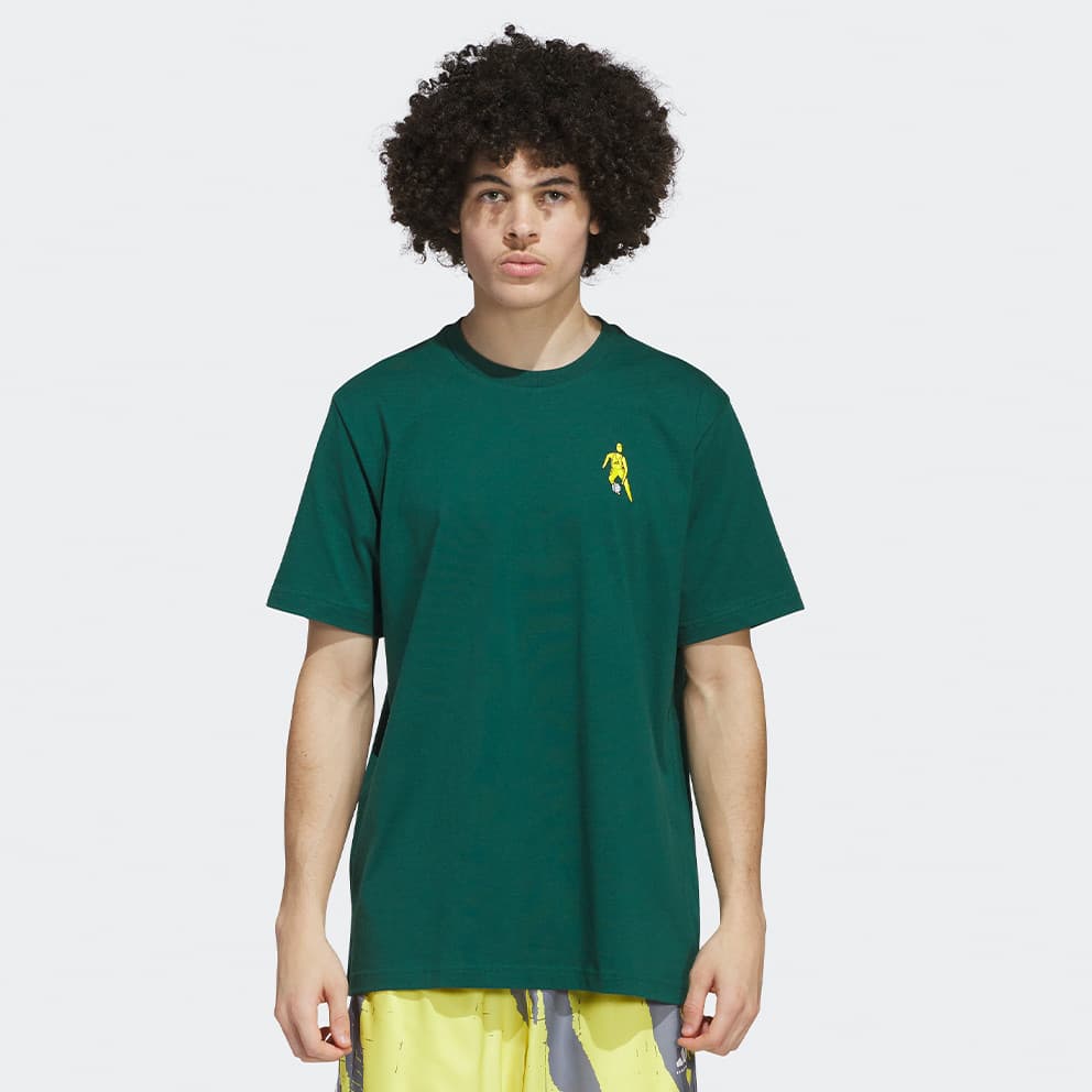 Men's Sports T-Shirts Adidas Green
