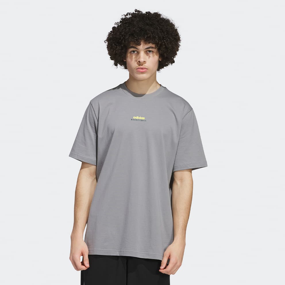 Ανδρικά αθλητικά μπλουζάκια Adidas Γκρι