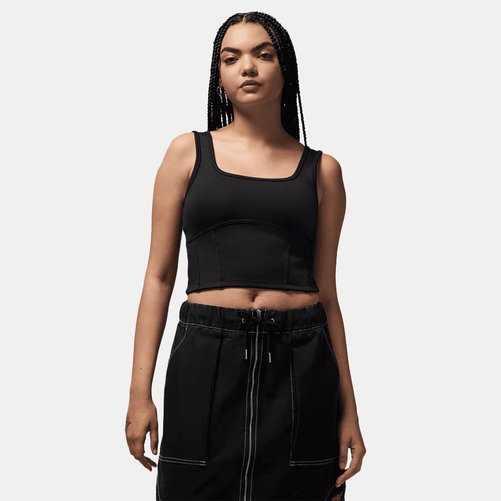 Γυναικεία αθλητικά αμάνικα μπλουζάκια JORDAN Λευκό