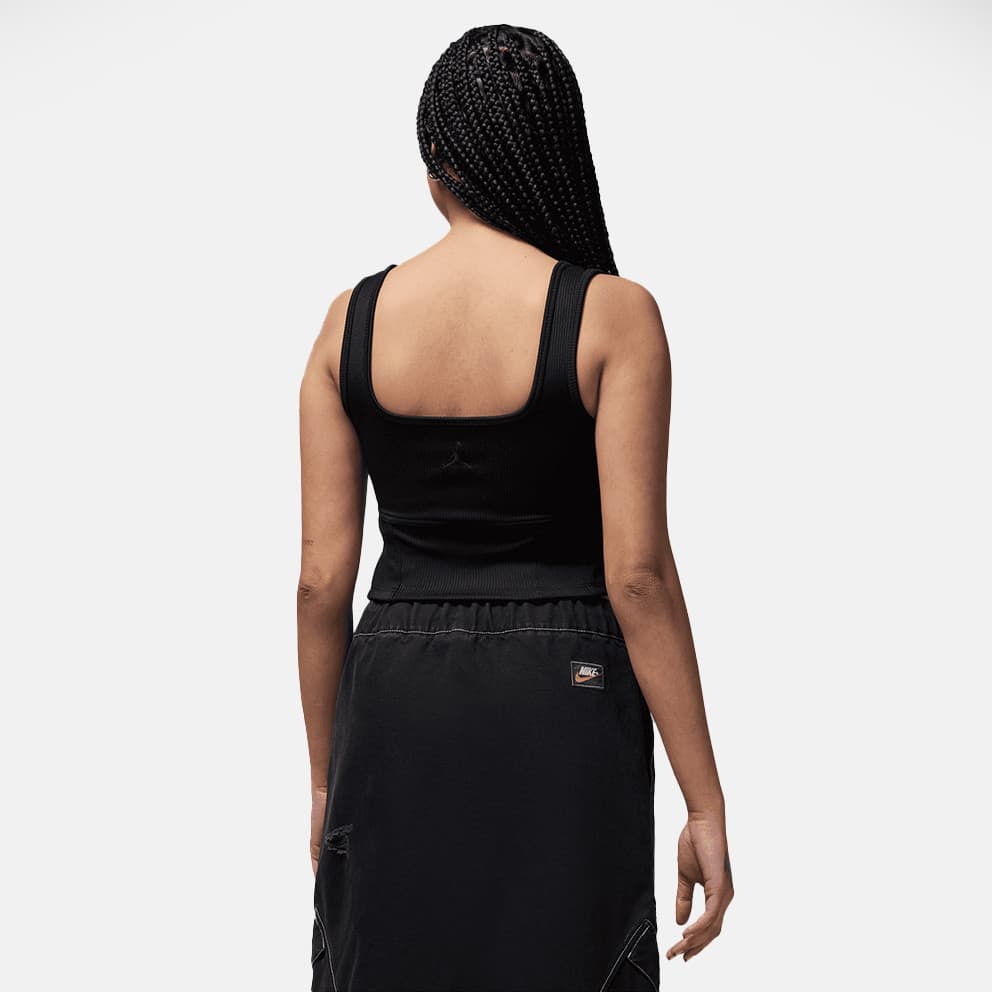 Jordan Lifestyle Γυναικείο Cropped Αμάνικο T-Shirt