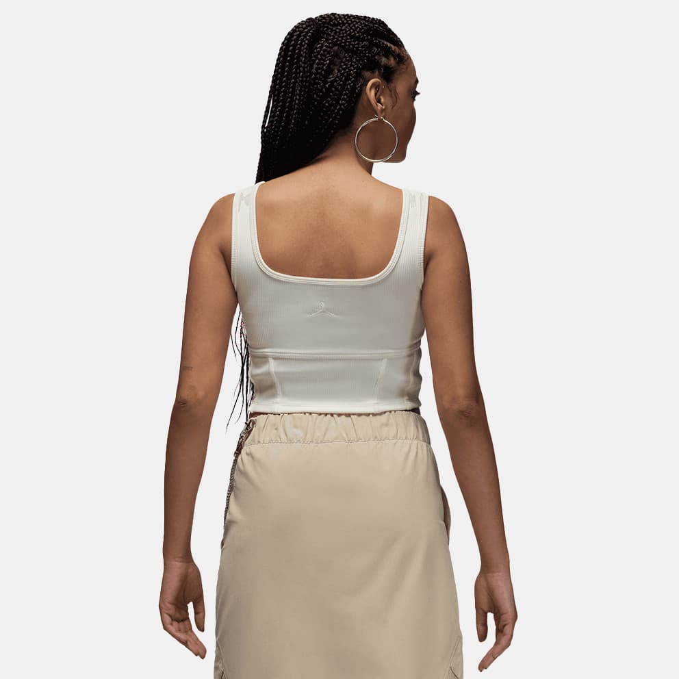 Jordan Lifestyle Γυναικείο Cropped Αμάνικο T-Shirt