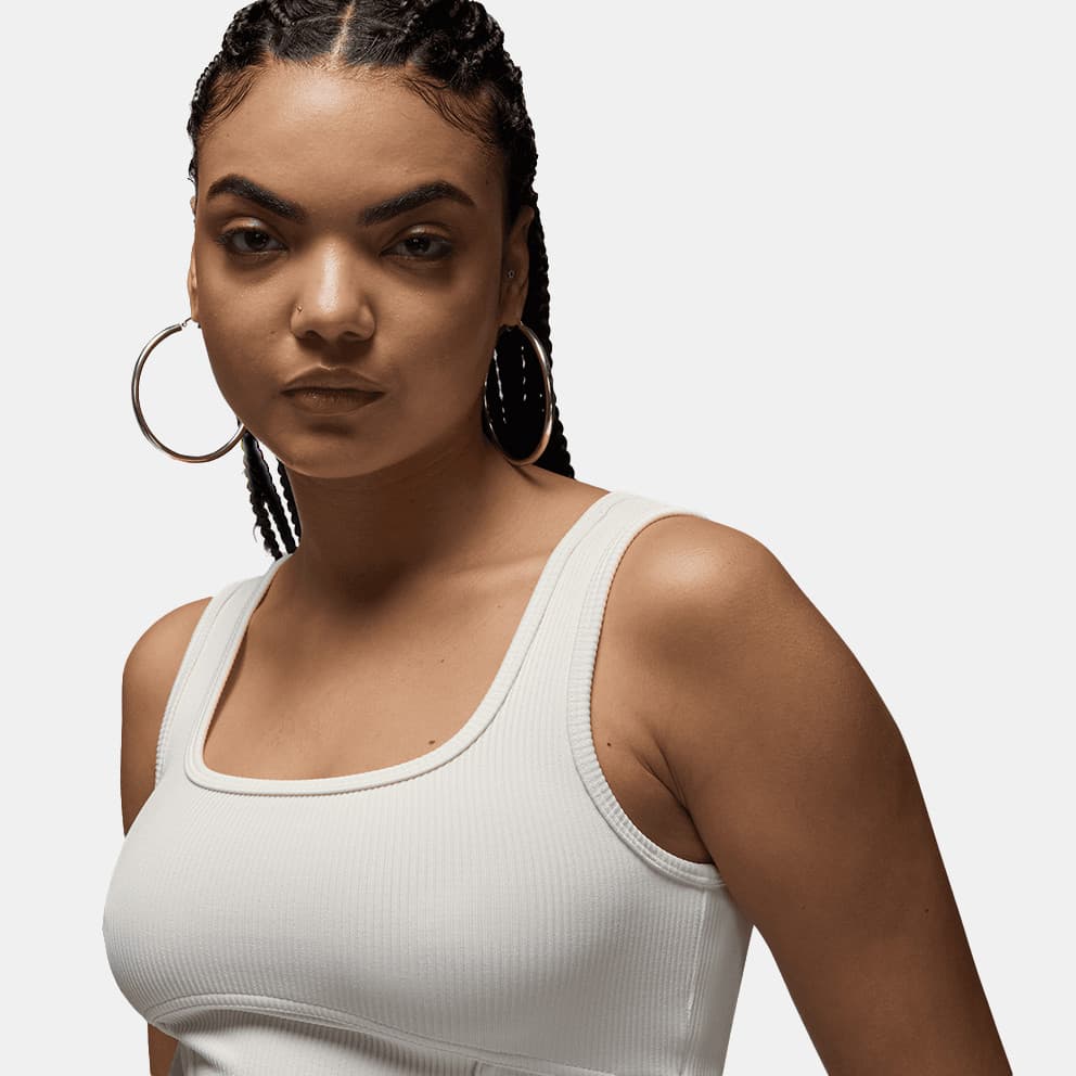 Jordan Lifestyle Γυναικείο Cropped Αμάνικο T-Shirt