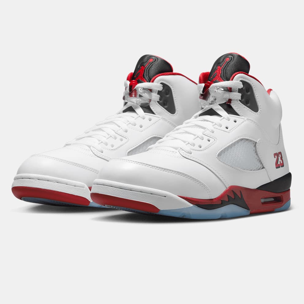 Jordan Air 5 Fire Red "Black Tongue" Ανδρικά Παπούτσια