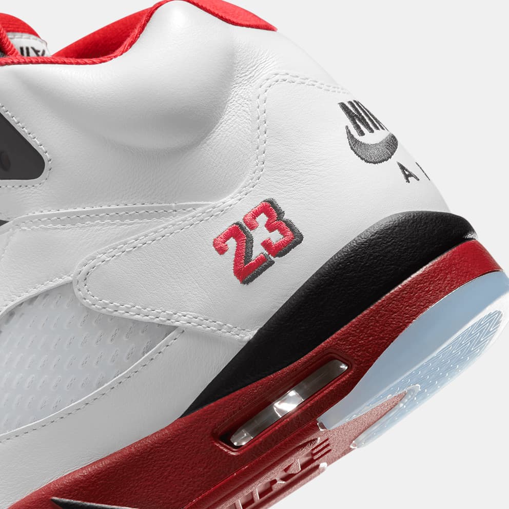 Jordan Air 5 Fire Red "Black Tongue" Ανδρικά Παπούτσια