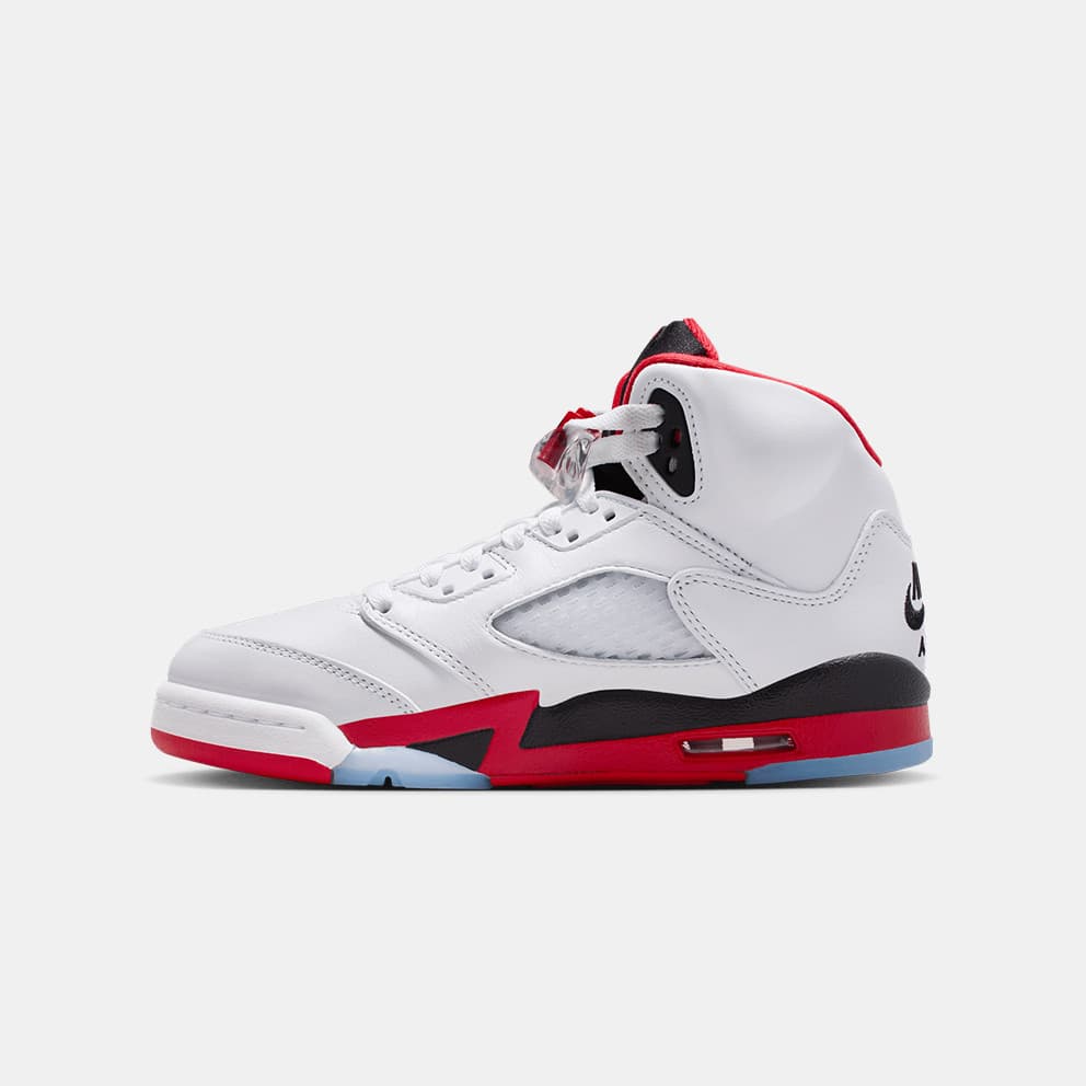 Jordan Air 5 Retro Fire Red "Black Tongue" Παιδικά Παπούτσια
