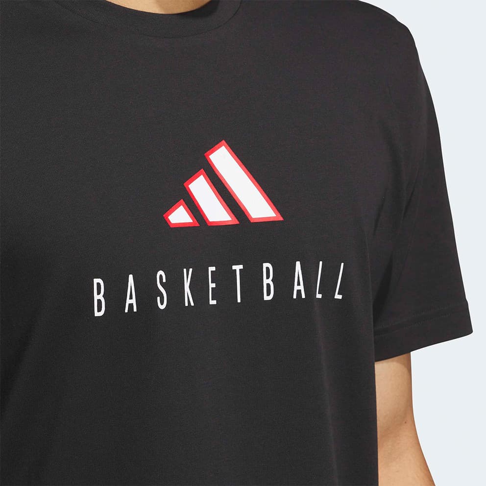 adidas Worldwide Hoops Logo Performance Ανδρικό T-Shirt