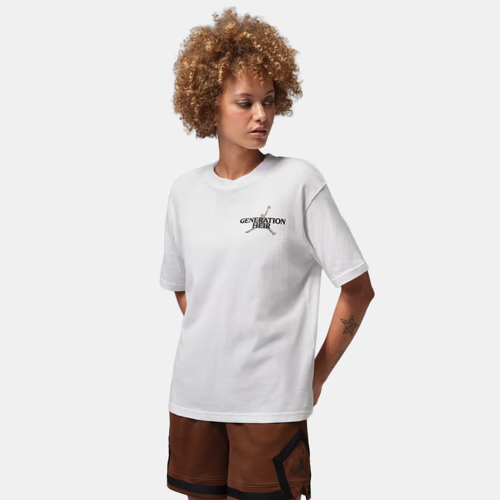 Γυναικεία αθλητικά μπλουζάκια JORDAN Λευκό