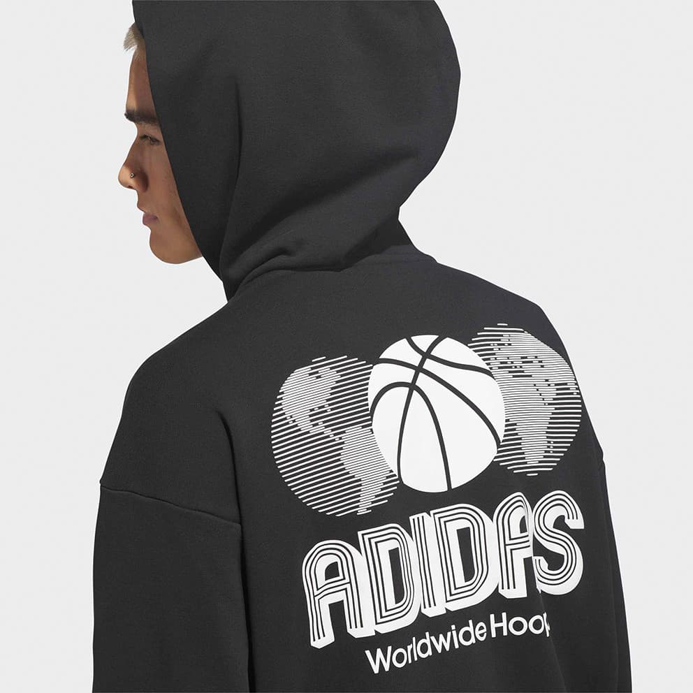 adidas Ανδρική Μπλούζα με Κουκούλα