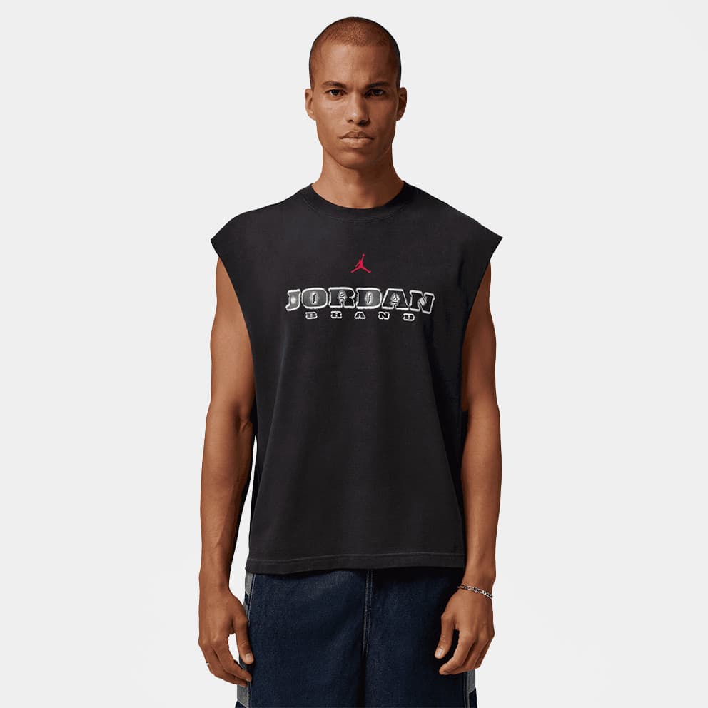 Ανδρικά αθλητικά αμάνικα μπλουζάκια JORDAN Μαύρο