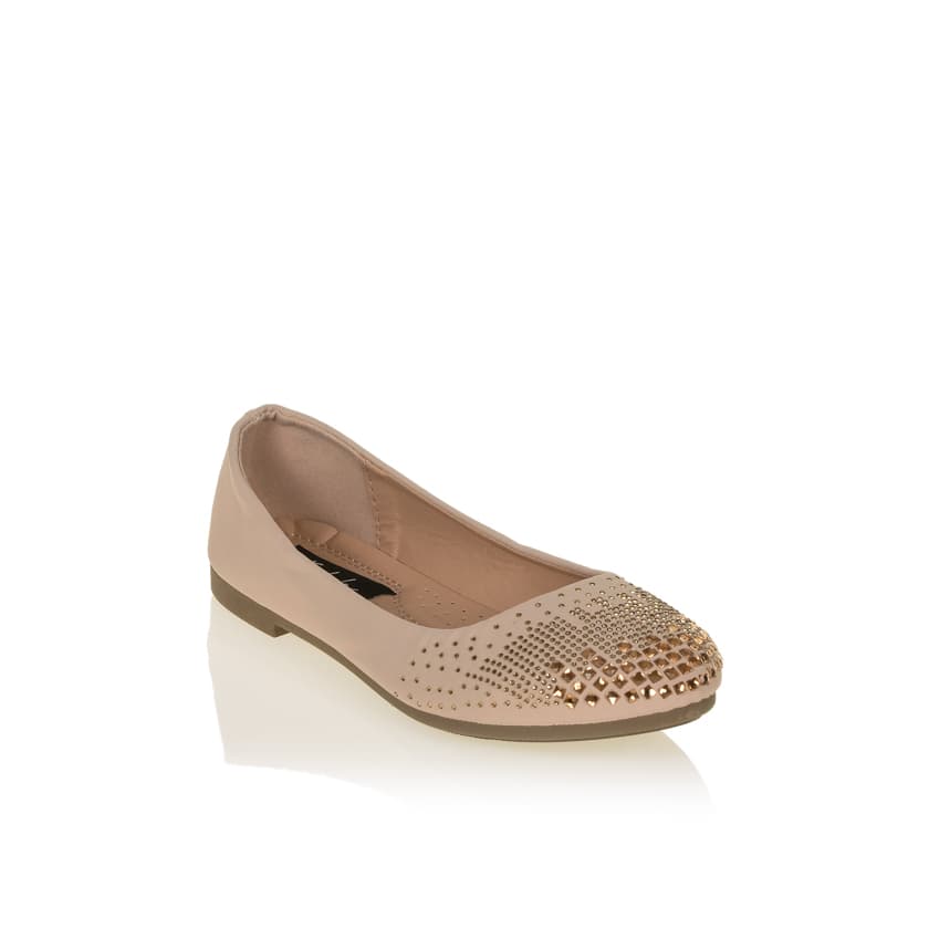 Women's Ballet Flats Tsoukalas Beige