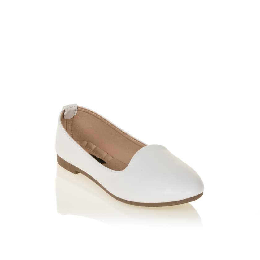 Women's Ballet Flats Tsoukalas White