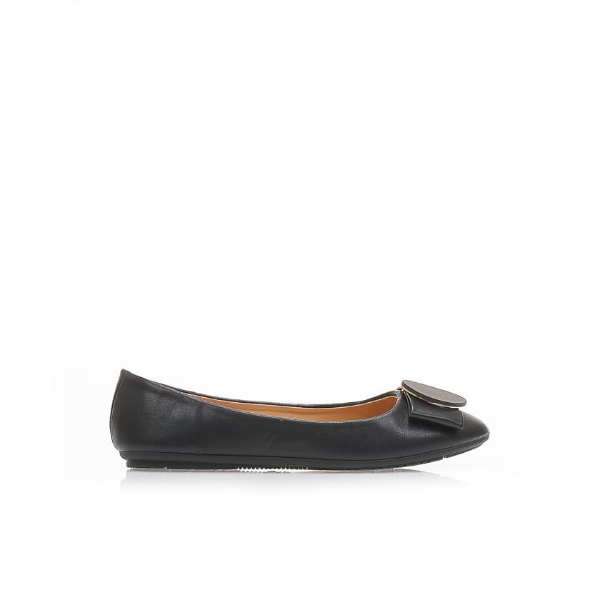 Women's Ballet Flats Tsoukalas Black
