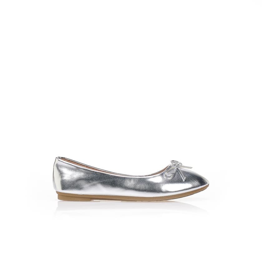 Women's Ballet Flats Tsoukalas Silver