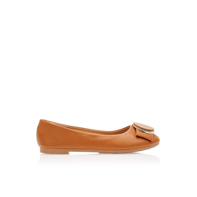 Women's Ballet Flats Tsoukalas Beige