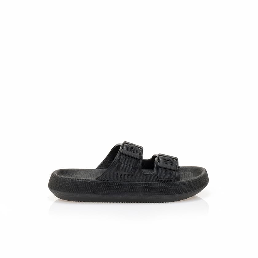 Παντόφλες λευκές λάστιχο με ρυθμιζόμενη φάσα