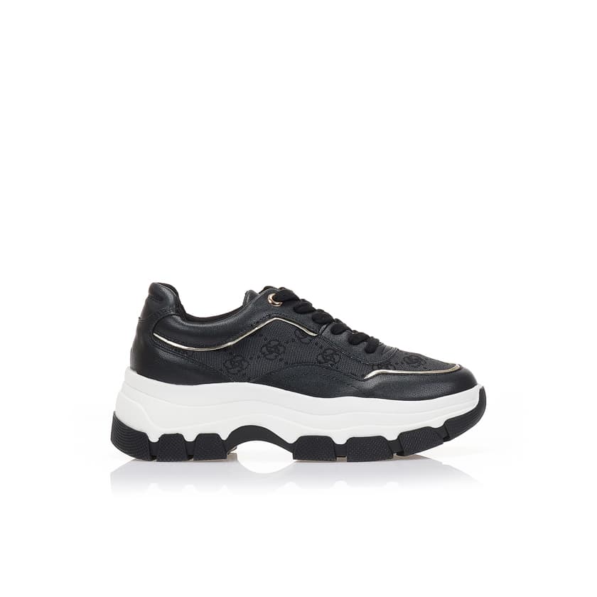 Sneakers λευκά με ανάγλυφο μοτίβο