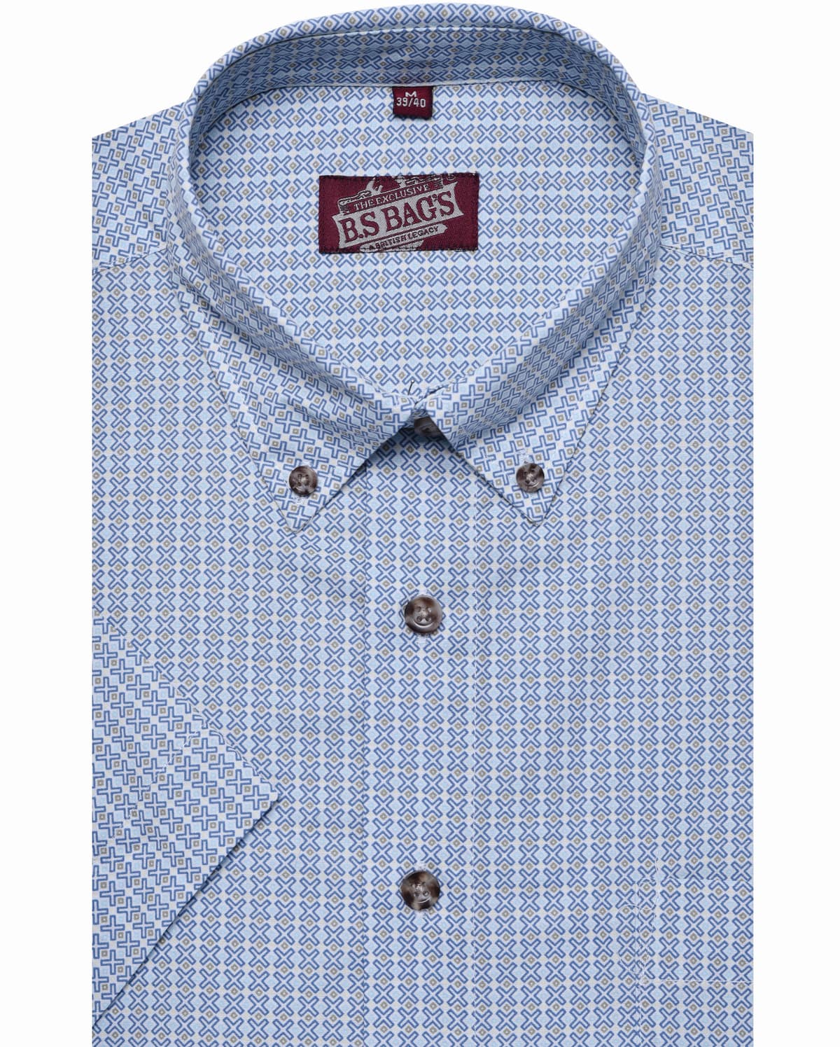 Ανδρικά πουκάμισα B.S Bags Μπλε