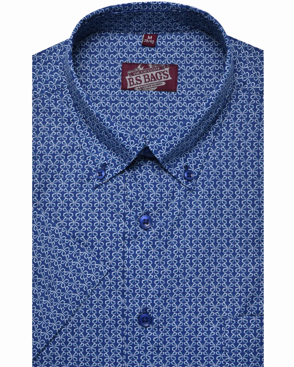 Ανδρικά πουκάμισα B.S Bags Μπλε