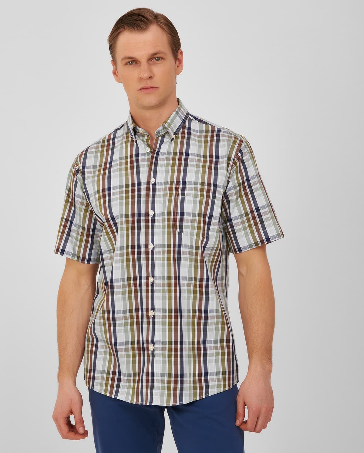 Men's Shirts B.S Bags Khaki