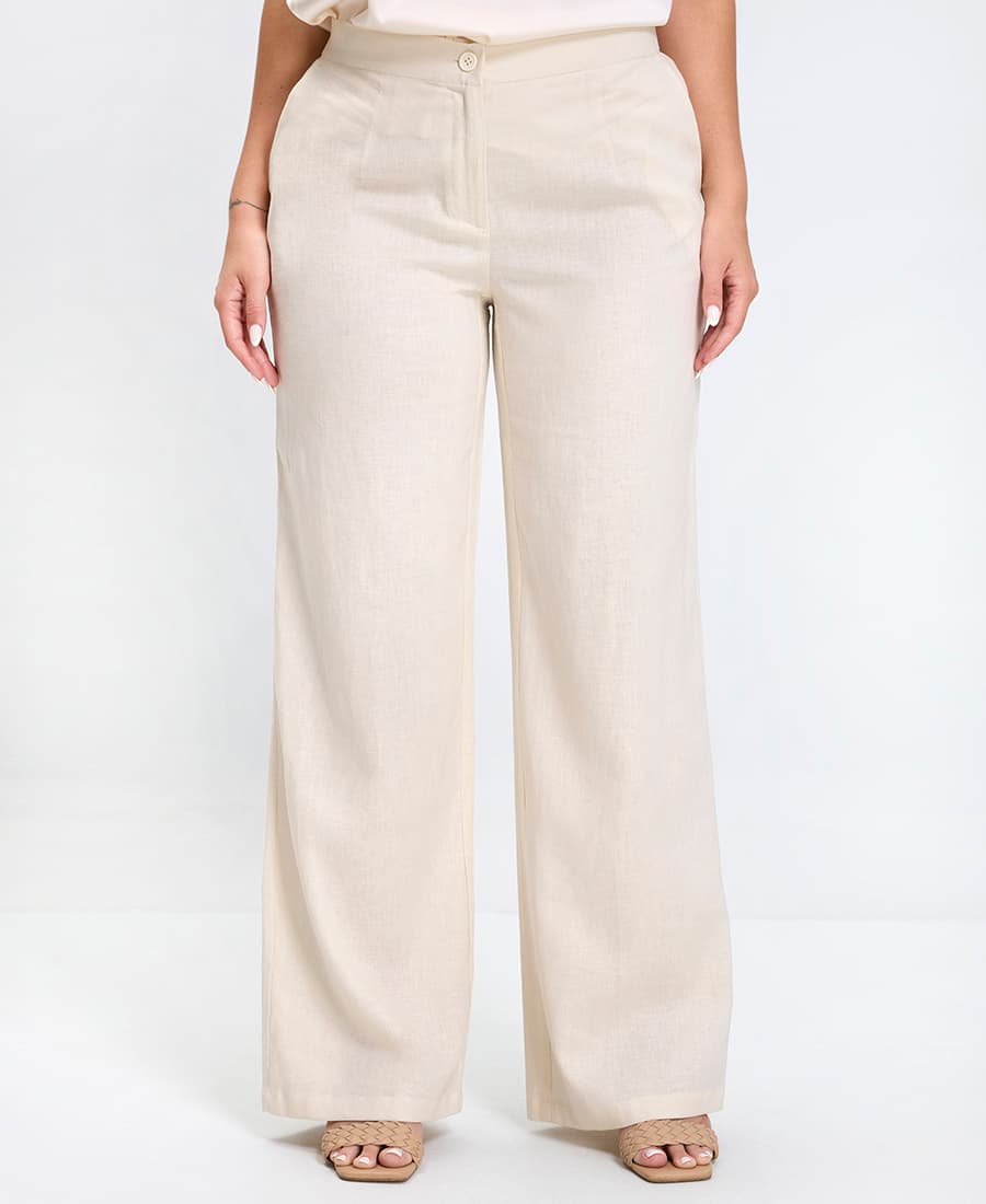 Women's Pants Luisa Viola Ecru