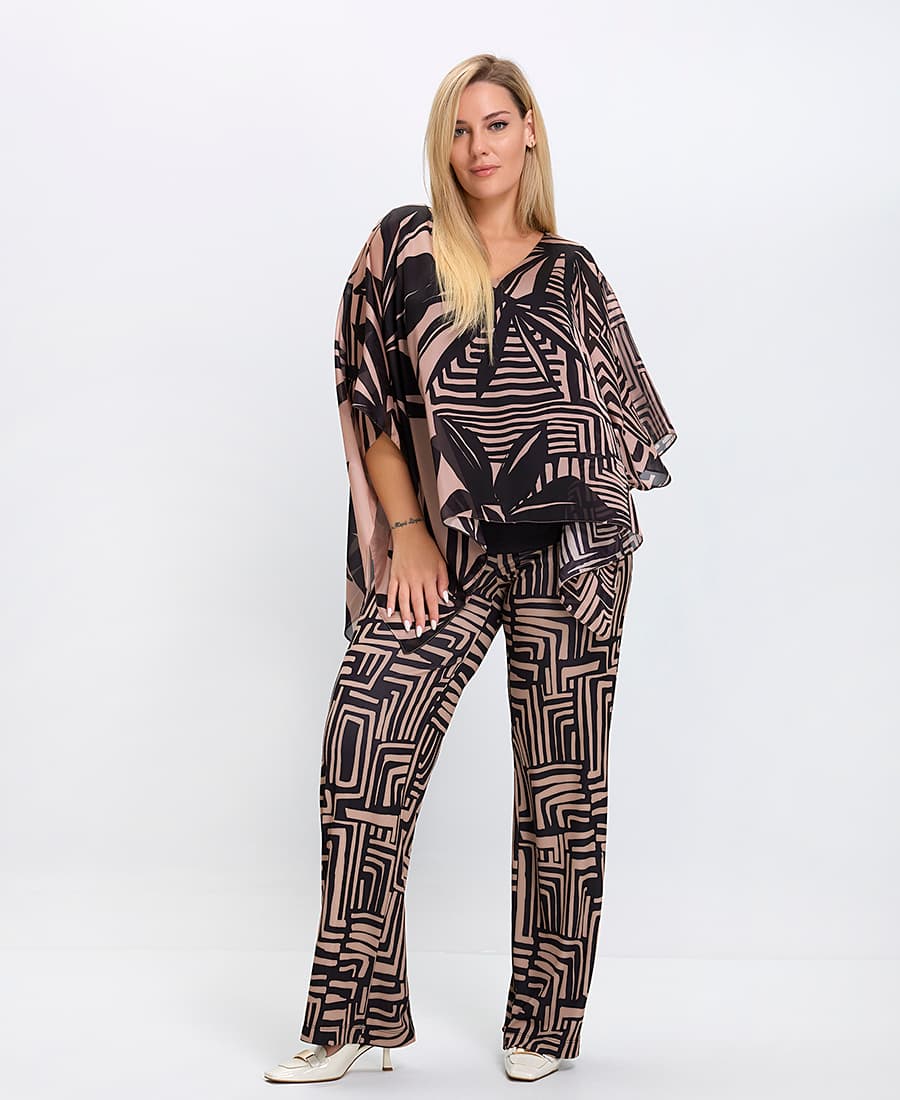 Women's Pants Donna Vita Multicolor