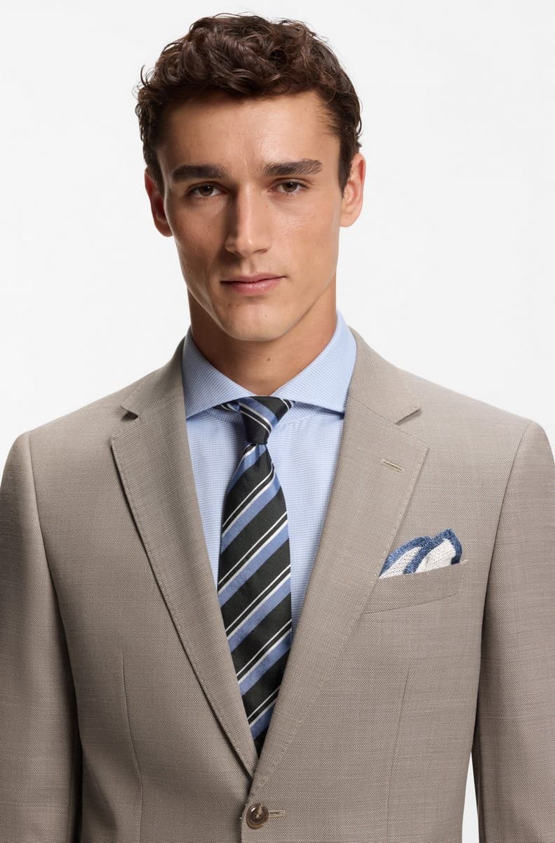 Men's Suits Boss Beige