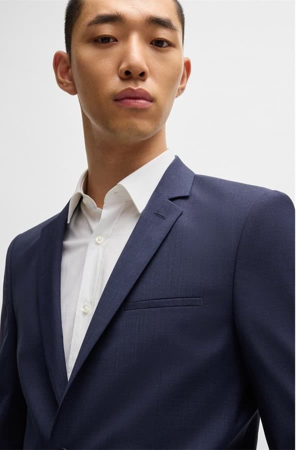 Men's Blazers Hugo Blue