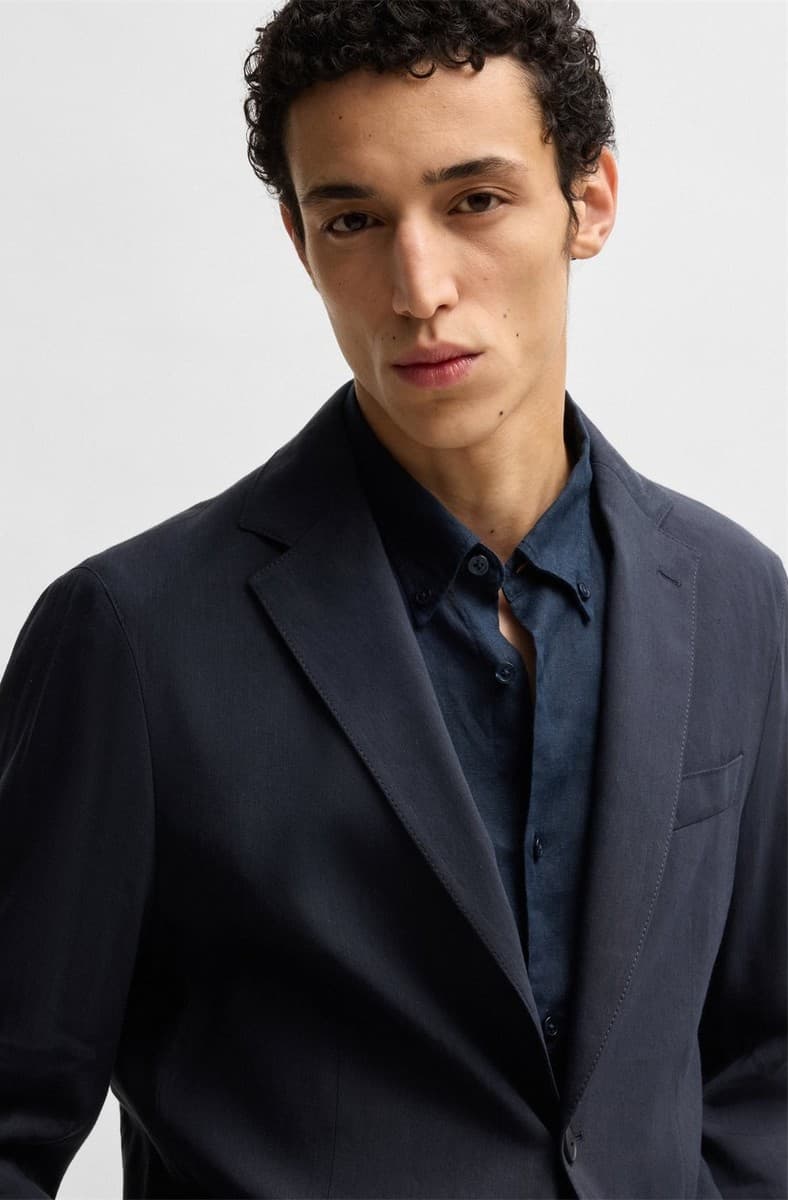 Men's Blazers Boss Blue