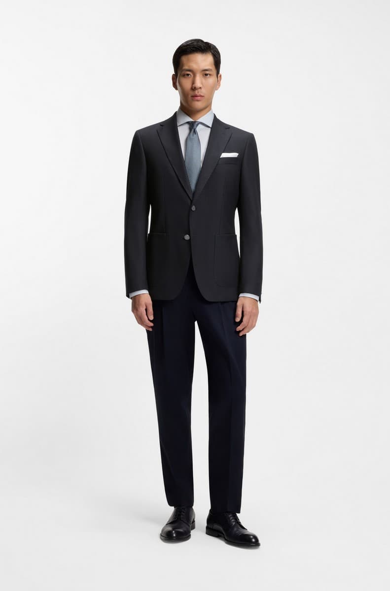 Men's Blazers Boss Blue