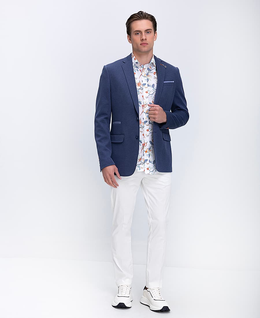 Men's Blazers A Fish named Fred Blue
