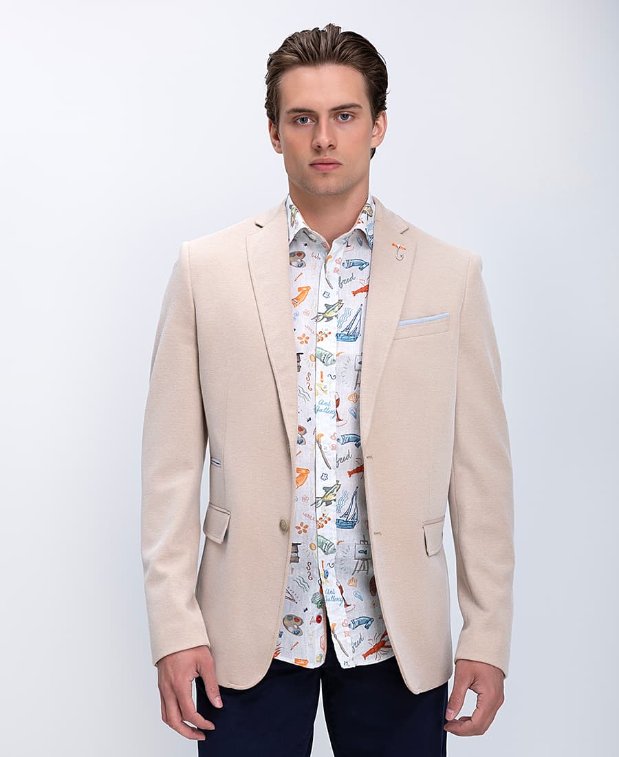 Men's Blazers A Fish named Fred Blue