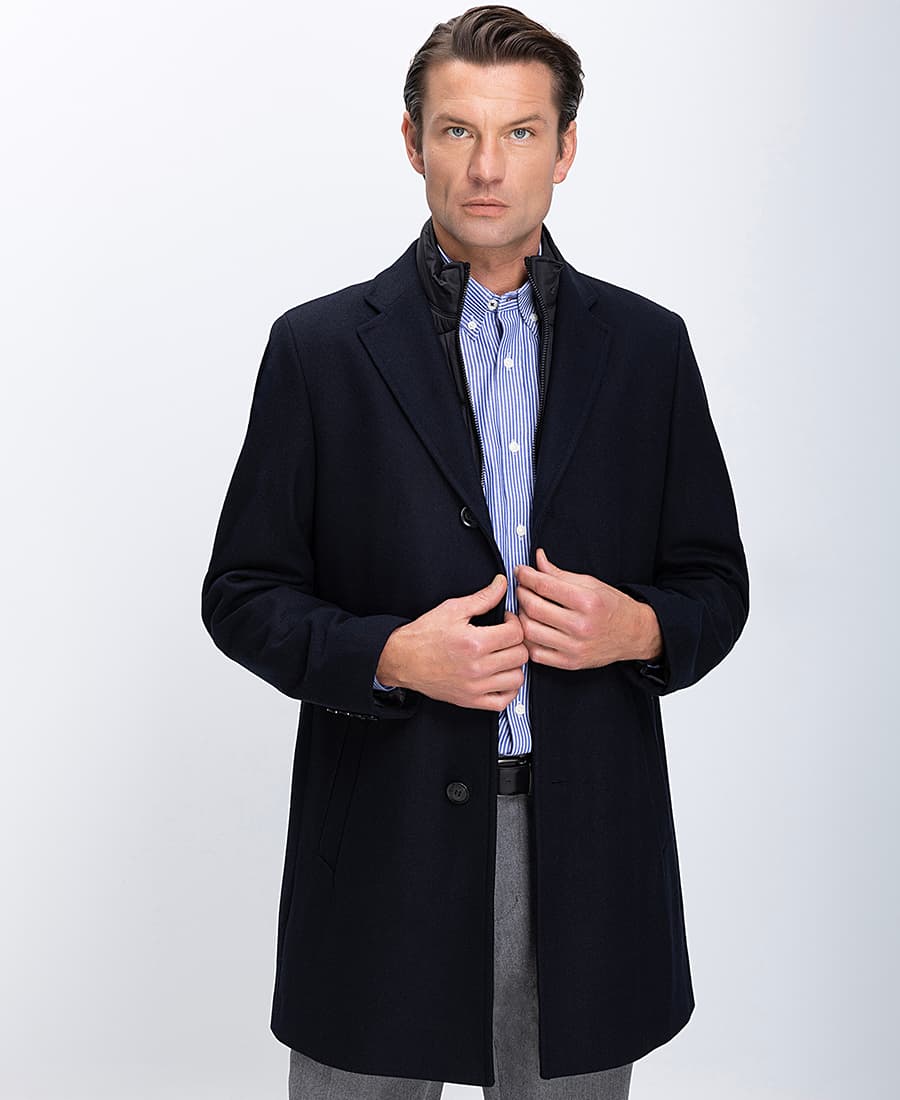 Ανδρικά παλτό Commander Γκρι