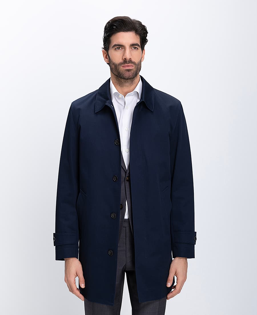 Men's Trench Coats Charles Tyrwhitt Blue