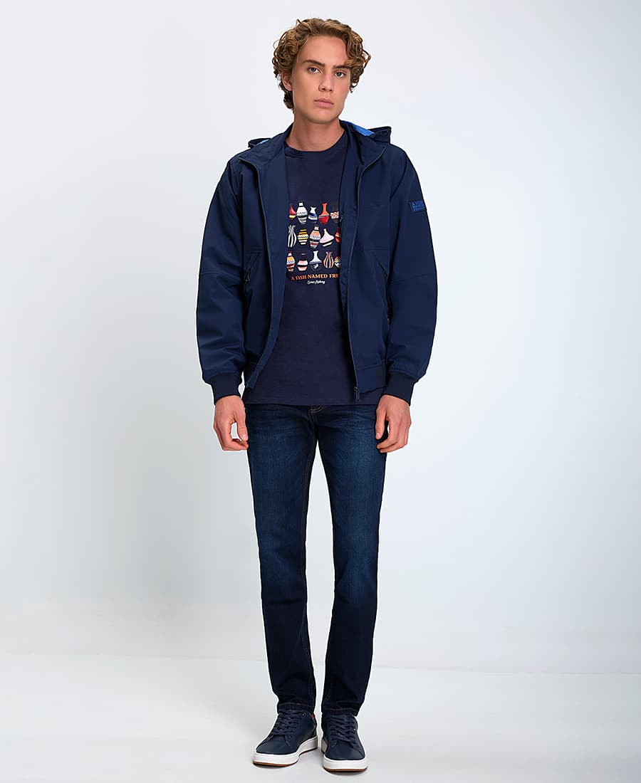 Men's Jackets A Fish named Fred Blue