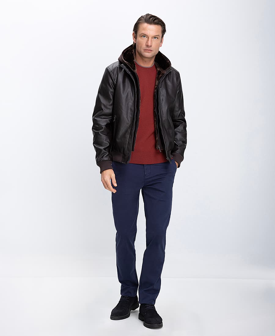 Men's Jackets B.S Bags Brown